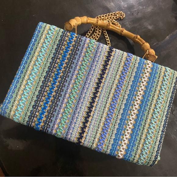 HAUTE HIPPIE CROSSBODY WOVEN EMBROIDERED BAG NWOT - Picture 3 of 6